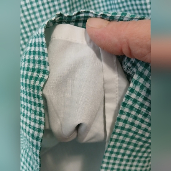 J. Crew 100% Cotton Green Gingham Midi Skirt Womens Size 10 - Picture 3 of 4